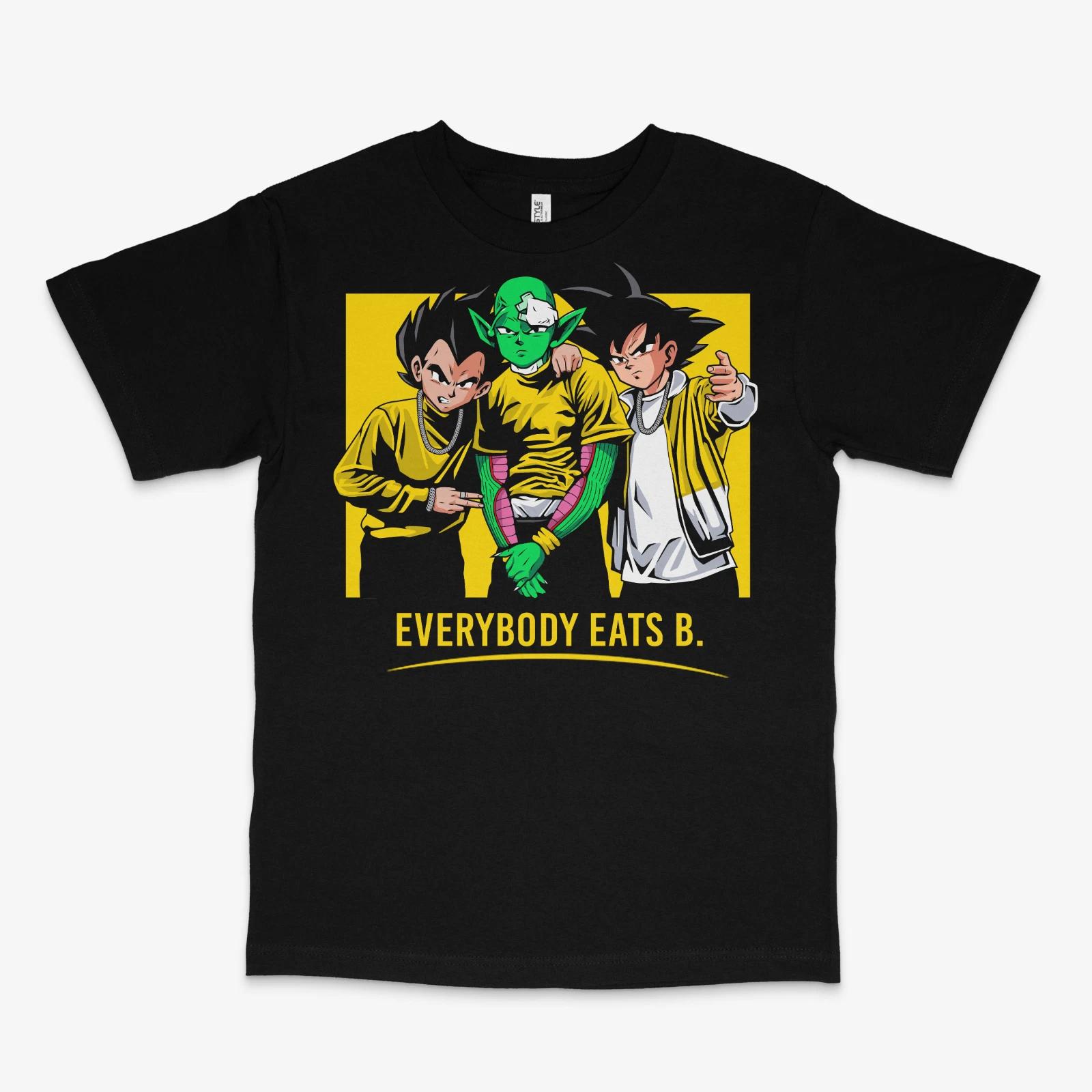 Everybody Eats Dragon Ball Z Black Tee S