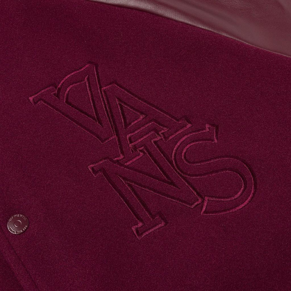 Vans Casual Comfortable American Vintage College Style Jacket Men Jackets Burgundy VN000NDW4QU