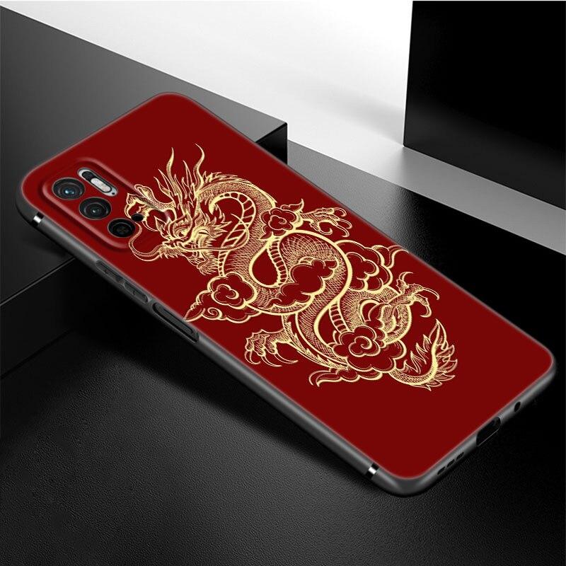Cartoon Drache Handyhülle Für Xiaomi Redmi Note 11 10 9 8 Pro 11T 5G 10T 10S 9S 9T 9i 9C 9A 8T Weiche TPU Schwarze Hülle Coque Funda