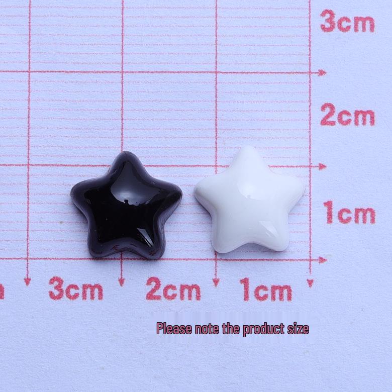 Mini Black & White Cartoon DIY Ornament Accessories Hair Clip Material Pack