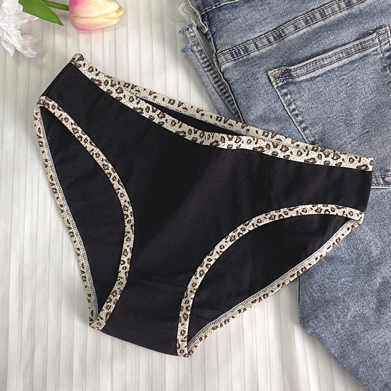 

Сексуальные трусы с леопардовым принтом для молодых девушек, утягивающие бедра, хлопковые трусики L-XL, женское нижнее белье большого размера XL