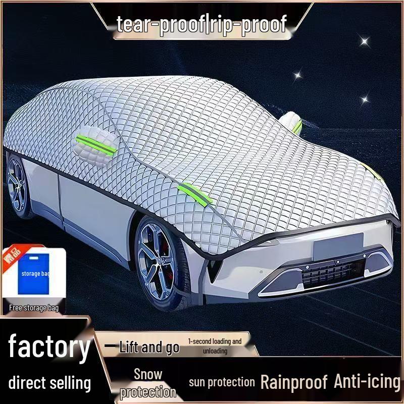 Zesílený univerzální kryt na auto: Ochrana proti krupobití, slunci, horku a dešti Sluneční clona