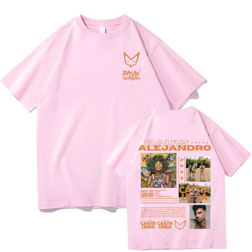 Rauw Alejandro Carita Linda New Album T-shirts  Men/Women Aesthetic Hip Hop Vintage Tops Casual Cotton Tees New Versatile Shirts