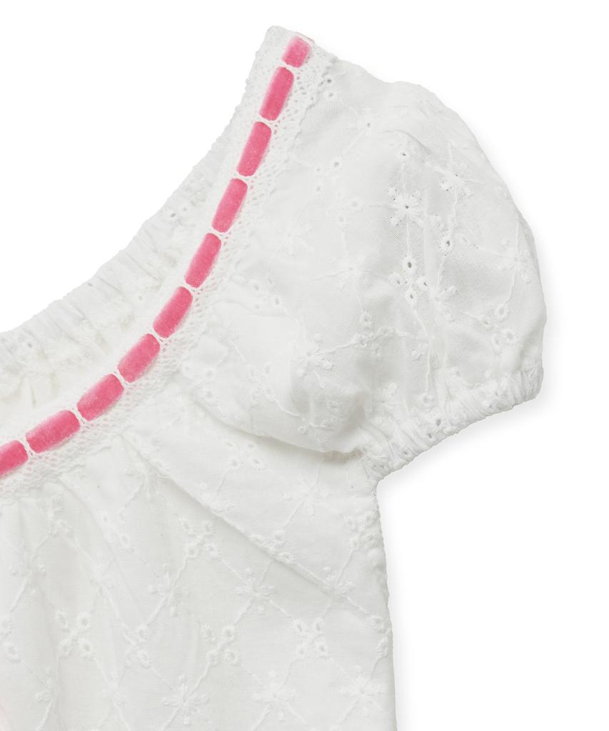 MIDNIGHT MOVE Vt Lace Top (White)