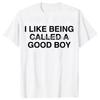 2026 Lustiges Ich mag es, als guter Junge bezeichnet zu werden T-Shirt Sarkastisches Meme Witz T-Shirts Herren Streetwear T-Shirt S