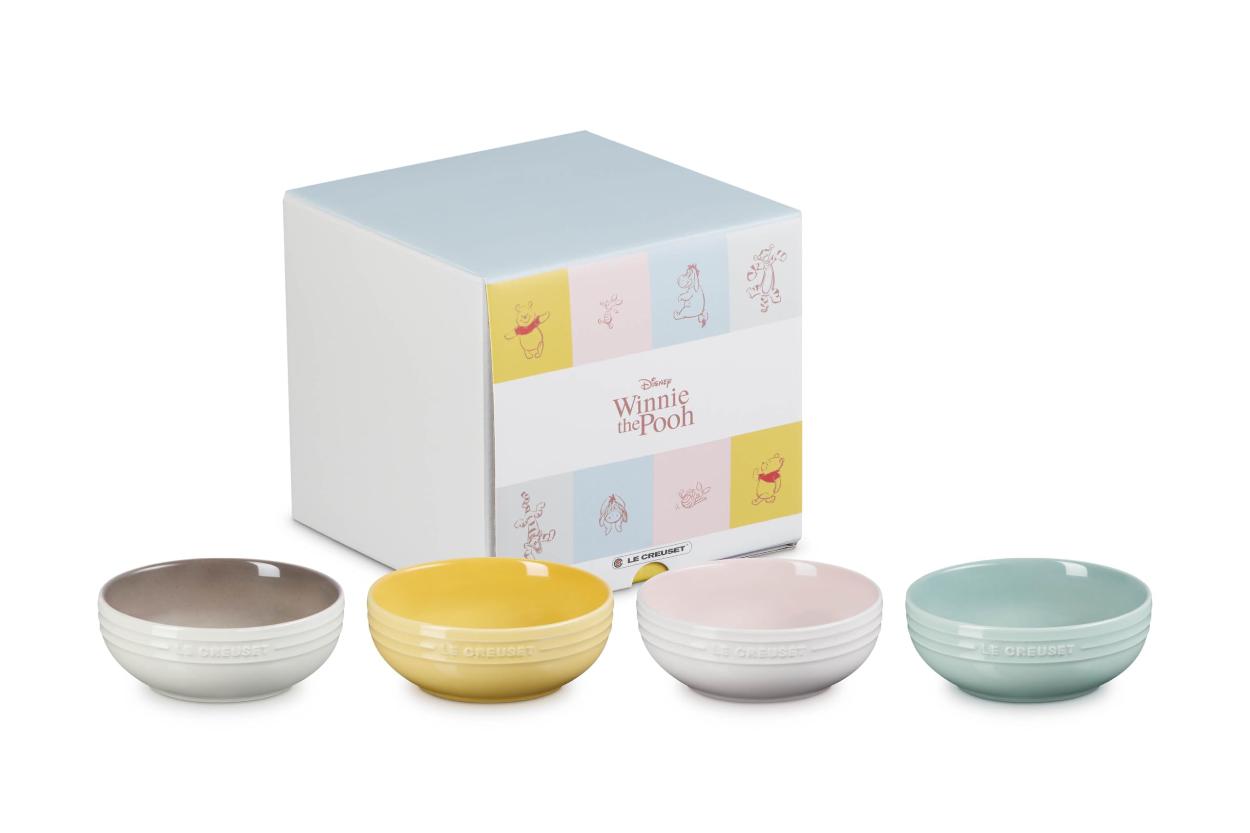 

Le Creuset Disney Winnie the Pooh Dishes, 13cm, Pack of 4 [Official Japanese Product]