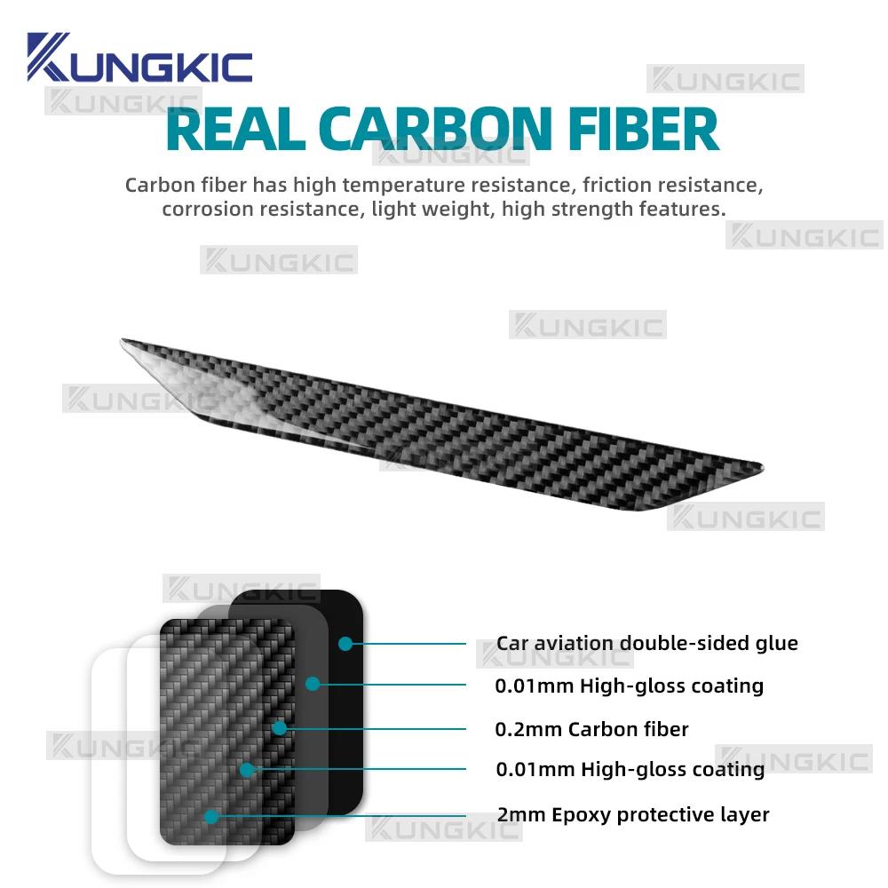 Soft Carbon Fiber Interior Trim for Volkswagen VW ID4 ID.4 2021 2022 2023 2024 2025 2026 Window Switch Frame Speedometer Panel