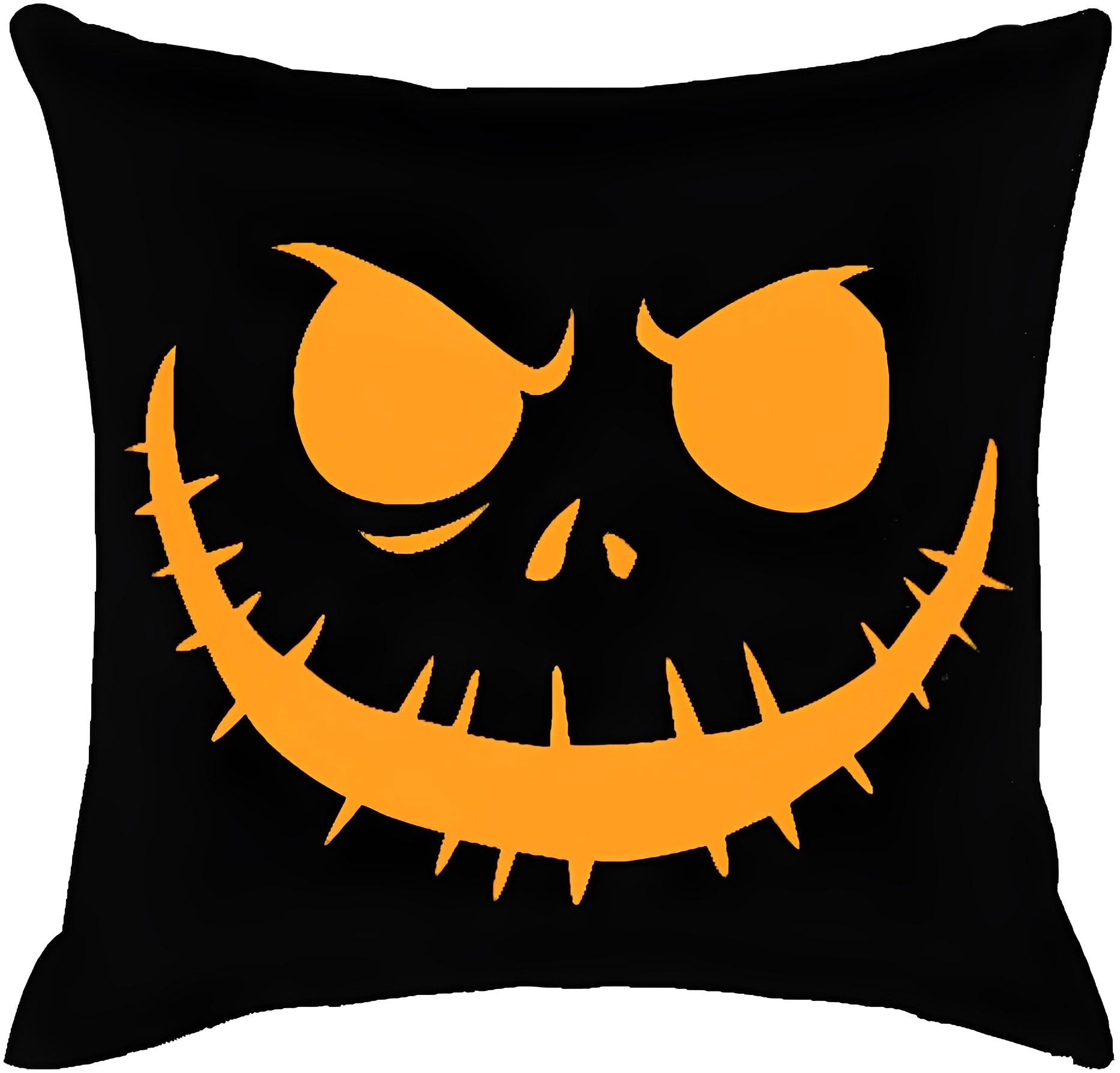 

Home Decoration Pillows, Halloween Horror Nightmare Pattern Line Pillow Cover 45*45cm