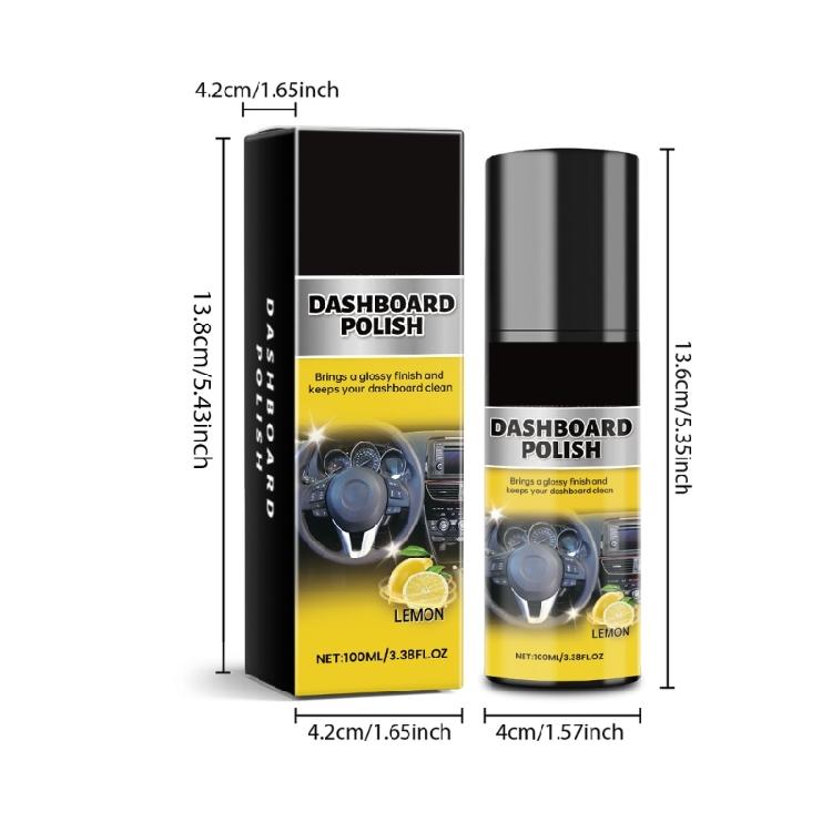100ml Dashboard Polishing Cleaner Universal Car Interior Detailing Cleaner for Rubber Leather Interior Polish Detailer