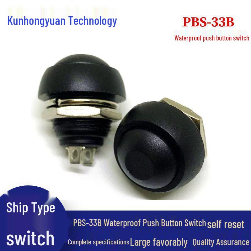 12MM PBS-33B Waterproof Momentary Button Switch