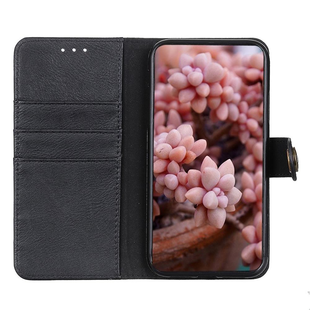 KHAZNEH For Samsung Galaxy S25 FE Wallet Case Cowhide Texture Leather Flip Phone Cover