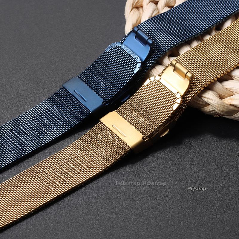 Universal Milanese Stainless Steel Strap for DW 1.0mm 0.6mm Mesh Watch Band Wrist Belt Bracelet 12 14mm 16mm 18mm 20mm 22mm 24mm