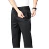 Men's High Waist Stretch Velvet Slim Straight Business Trousers - Autumn/Winter