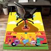 Custom Hey Duggee Mat Personalized Name, Polyester Washable Indoor Entryway Rug, Gift for Christmas, Easter, Thanksgiving Day