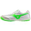 Morelia Sala Pro Wygodne TF (Gumowe kołki) Wytrzymałe, antypoślizgowe buty piłkarskie unisex, srebrno-zielone Q1GB2513