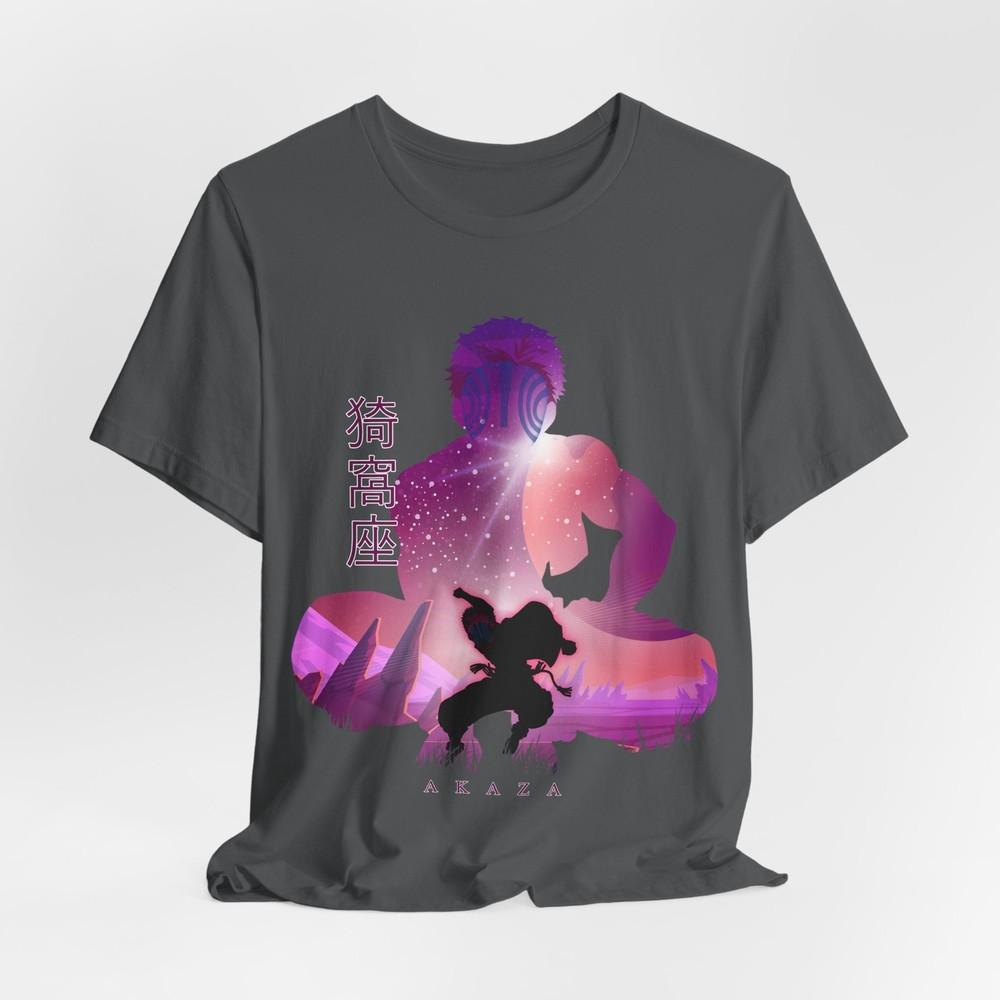 Akaza Silhouette Tee Japanese Anime Shirt Demon Slayer Graphic Top Unisex S