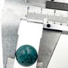 Pendente Grande in Porcellana da 14mm Fiore Wulan Turchese Perla Buddista Hubei Filo di Ferro Turchese