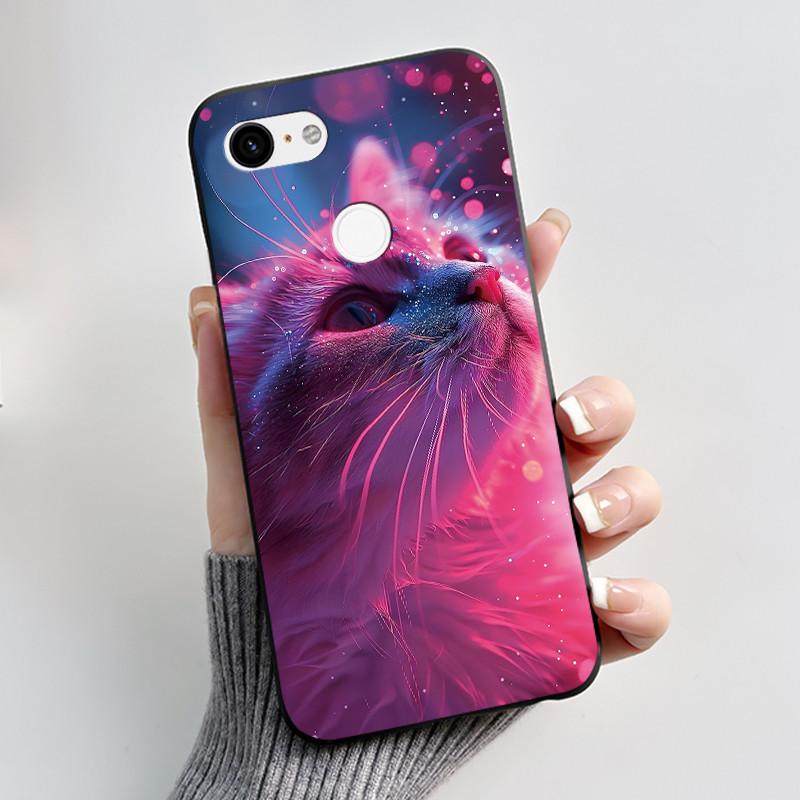 Husă Drăguță Pentru Google Pixel 3/Pixel 3XL Carcasă Imprimată Funda Pentru Google Pixel 3A XL Coque Husă Protectoare Carcasă Moale din Silicon