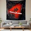 Back 4 Blood Tapestry Wall Hanging, Zombie Game Art, Wall Decor for Bedroom Living Room Dorm