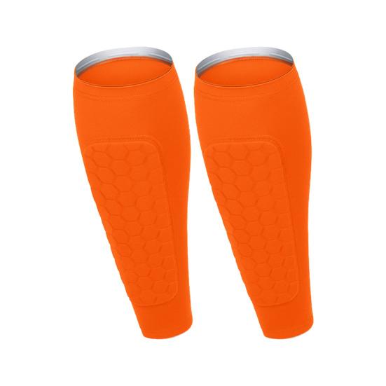 1 Pair Soccer Shin Guards Sports Shin Guards with Honeycomb Anti-Collision Pads Calf Compression Sleeve Shin Protectors for Baseball Football