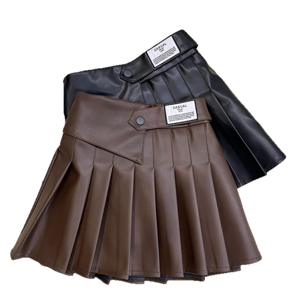 Girls' Pleated School Skirt - Autumn Collection, Versatile & Stylish.