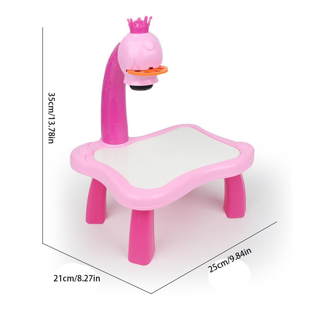 Multi Functional Projection Drawing Table, Children'S Early Education Learning Puzzle Graffiti Projection Drawing Board Toy