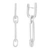 Silver Earrings with Cubic Zirkonia (2191827)