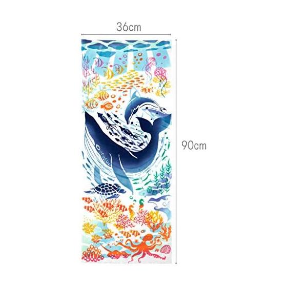 Miyamoto Sangyo Kenema Tenugui Summer Festival Motif Kiriko Style Wind Chime Cotton Japan