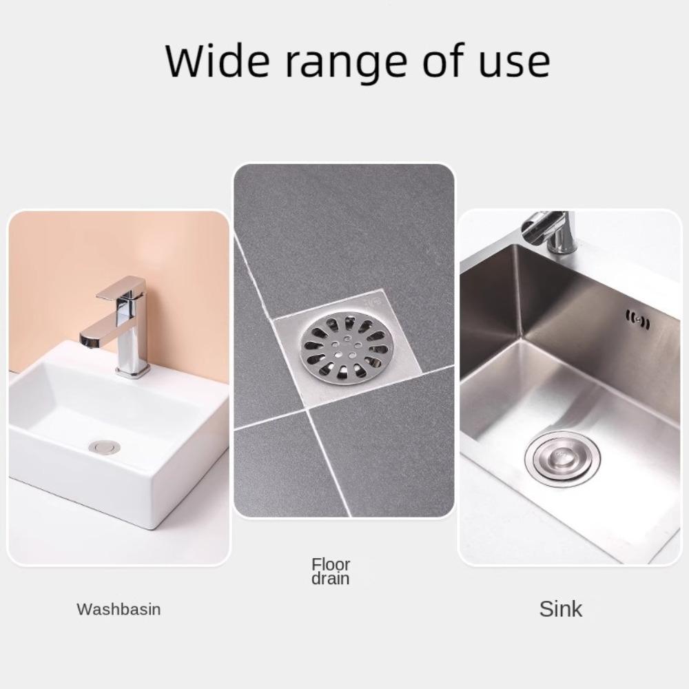 10pcs Hair Cleaning Disposable Floor Drain Sticker Hair Catcher Multipurpose Strainer  Kitchen