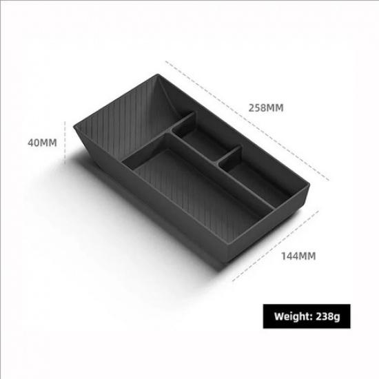 Center Console Armrest Storage Boxes Stowing Tidying Lower Bottom Mats Organizer