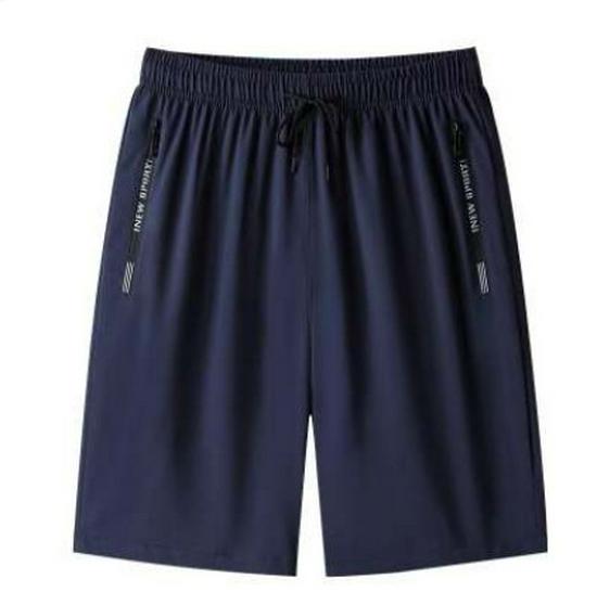 Men's Summer Ice Silk Quick-Dry Elastic Shorts - Lightweight, Breathable Sportswear for Youth.