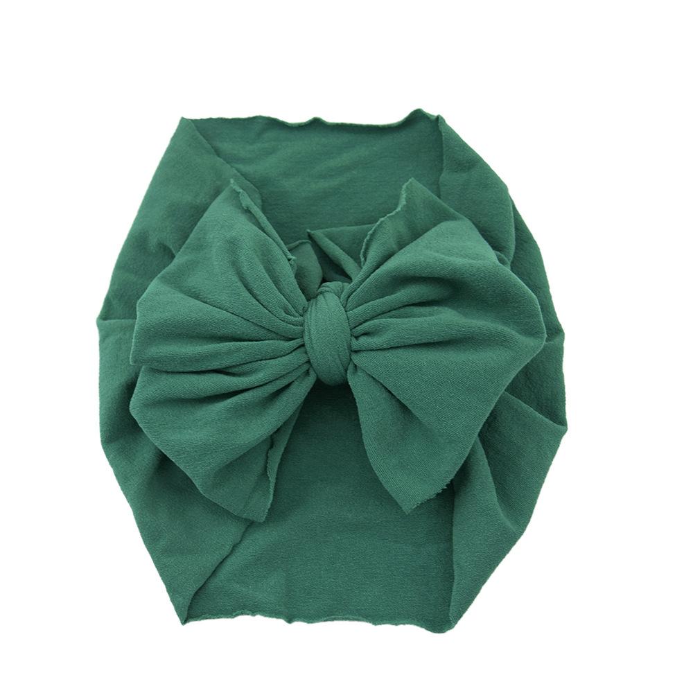 Baby Hair Accessories Nylon Big Bow Children'S Headband Super Soft Wide Headband Baby Stockings Headband