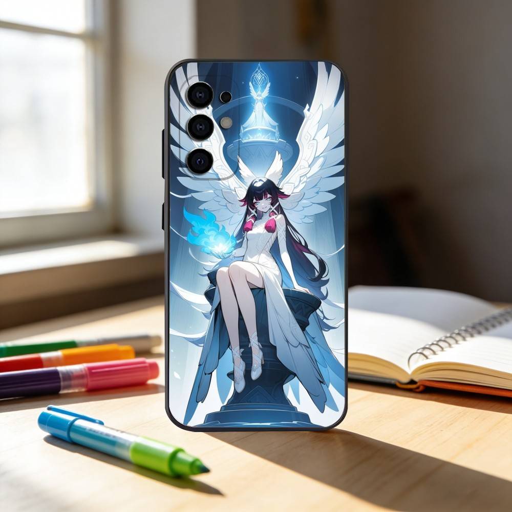Genshin Impact Columbina Phone Case For Samsung S25,S24,S21,S22,S23,S30,Ultra,S20,Plus,Fe,Note,10,9,5G Black Cover