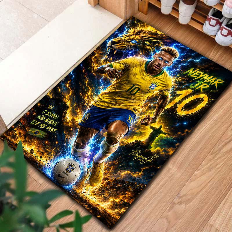 Neymar Carpet Rug for Living Room Bedroom Home Sofa Decoration,Kids play Non-slip Floor Mat