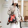 Backpack women's new high-end women's backpack fashion leisure travel Oxford cloth canvas waterproof schoolbag