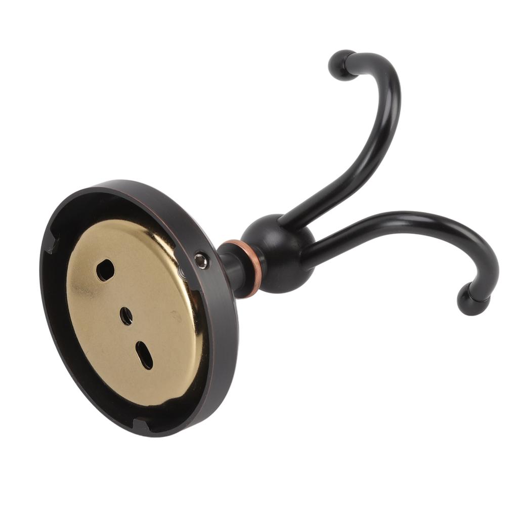 აბაზანის ტანსაცმლის საკიდი შავი სპილენძის უჟანგავი ფოლადის დაგრეხილი ნიმუში პირსახოცების ორგანიზატორი კაუჭი სახლისთვის