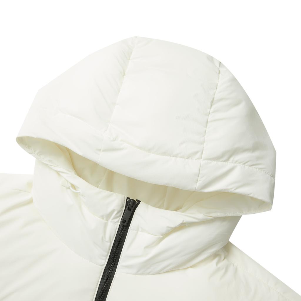 Li Ning Hot Pot Down Jacket Series Letter Zipper Hooded Comfortable Easy To Clean Versatile Casual Cold Resistant Short Winter Down Jacket AYMU259-7