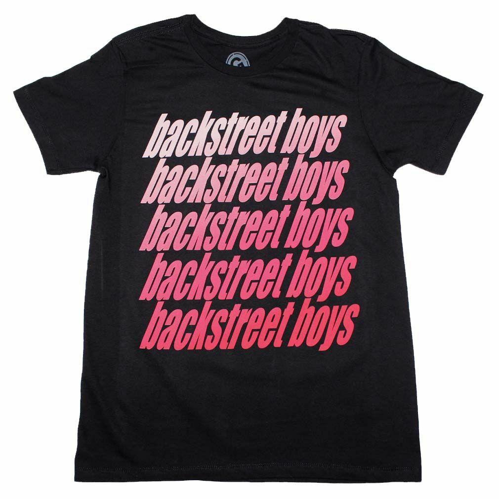 Backstreet Boys Gradient Repeat T Shirt 90s Pop Music Graphic Unisex Tee