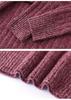 Women's Cashmere Knit Base Layer Top: Three-Strand, Long Sleeve, Loose Fit, Warm, High Neck, Soft, Versatile, Skin-Friendly Sweater