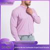 Men's Non-Iron, Anti-Wrinkle Long-Sleeve Cardigan Shirt, Large Size, Stretchable Fabric.