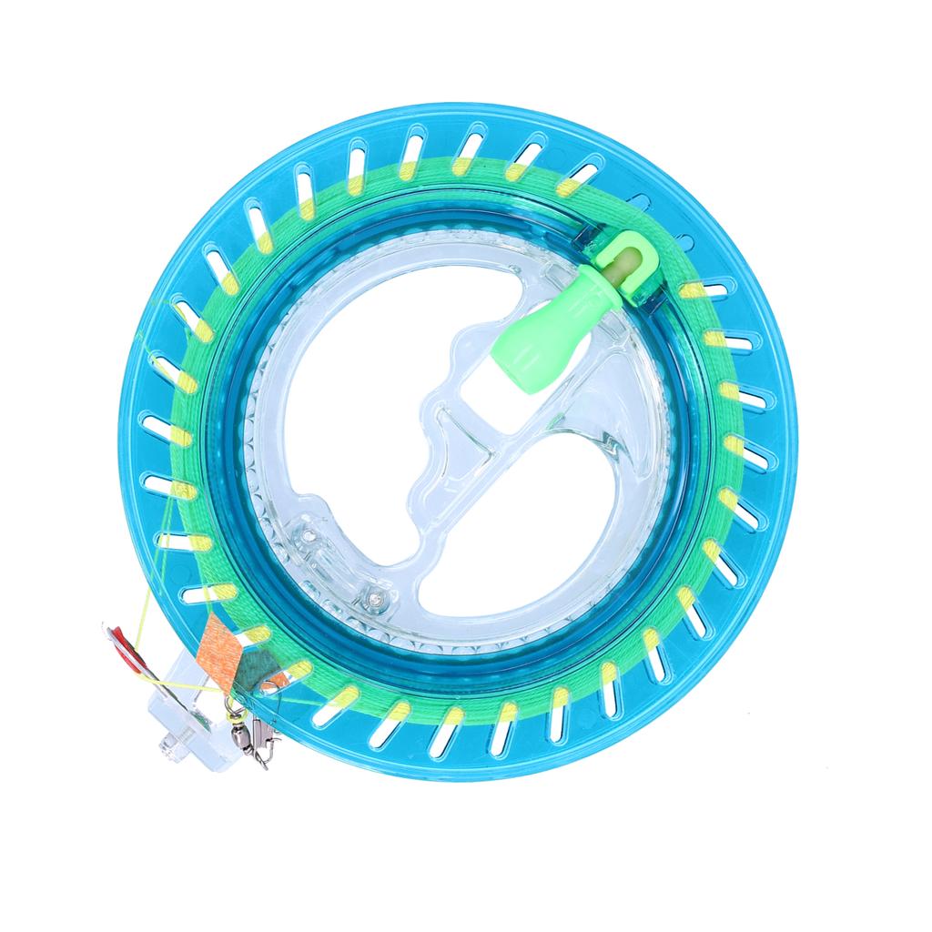 Înfășurător de fir pentru zmeu de exterior, mâner de înfășurare a firului, tambur cu roată de 16 cm cu 100 m de fir