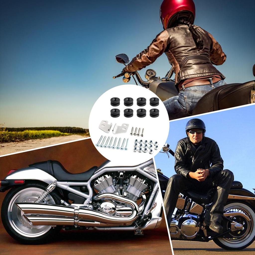 Stainless Steel Multipurpose Motorcycle Tail Bag Mounting Kit Wear-Resistant Mounting Kit for Travel Commuting