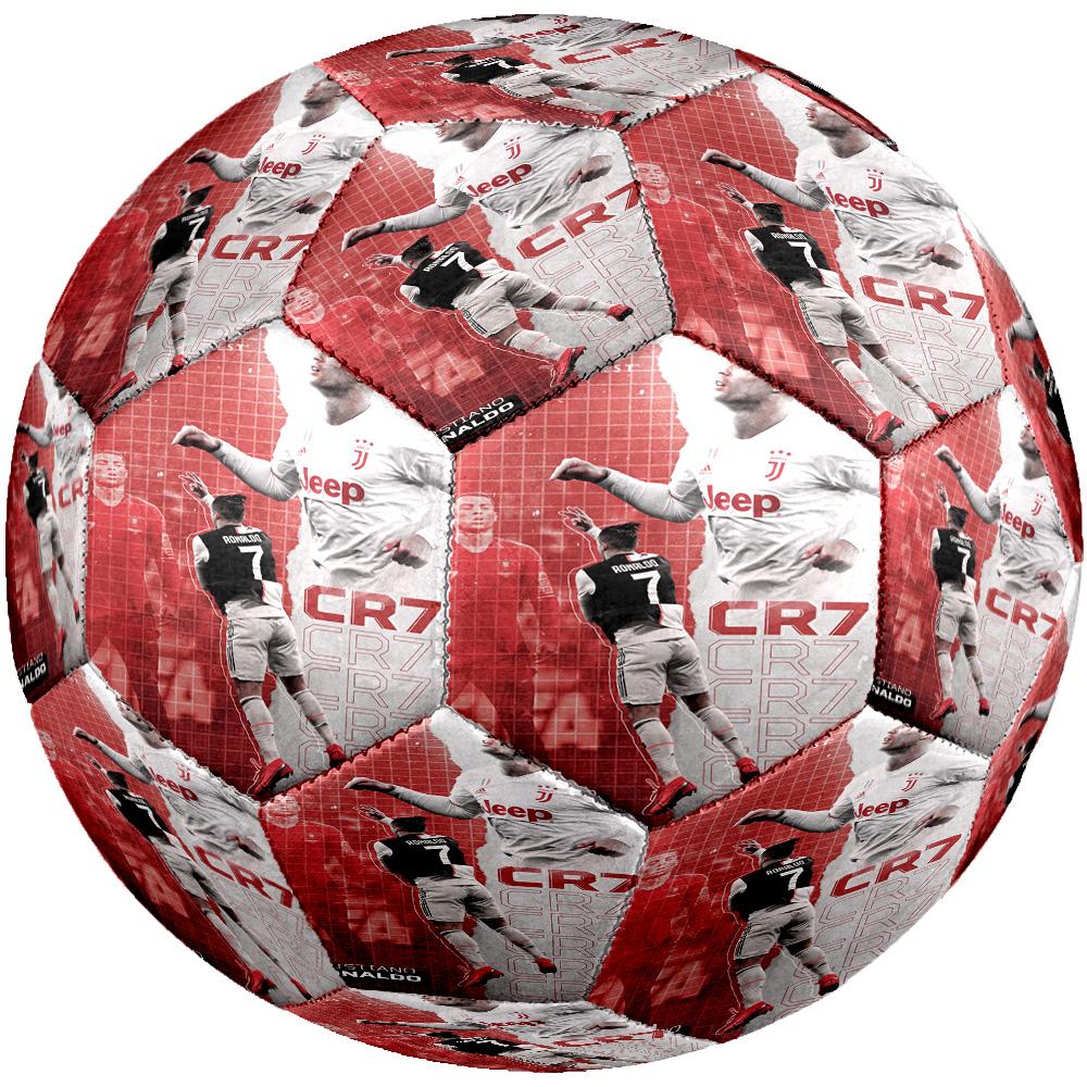 Pallone da Calcio Ronaldo Cr7 Leggenda del Real Madrid Taglia 5 Cucito a Macchina per Interni/Esterni Universale Regalo Commemorativo Perfetto per gli Amanti del Calcio