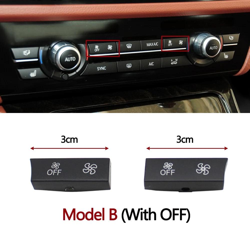 Încălzitor de aer condiționat Ventilator de climă Controlul volumului vântului Cap buton AC pentru BMW 5 6 7 X5 X6 Series F10 F18 F06 F12 F01 F02 F15 F16