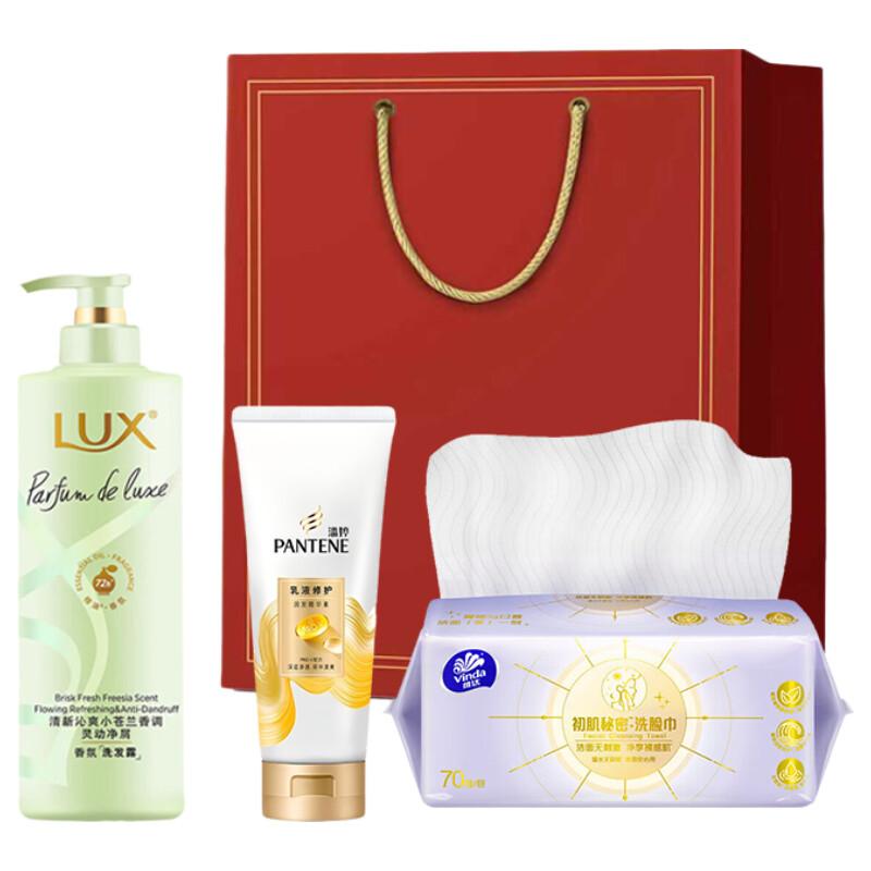 

LUX Shampoo, Conditioner & Facial Towel 3-Piece Set