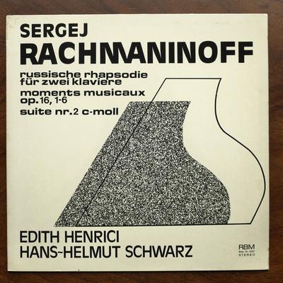 LP Schallplatte SERGEI WASILJEWITSCH RACHMANINOW - Russische Rhapsodie Für Zwei Klaviere RBM3027 RBM Records Deutschland Klassisch Gebraucht