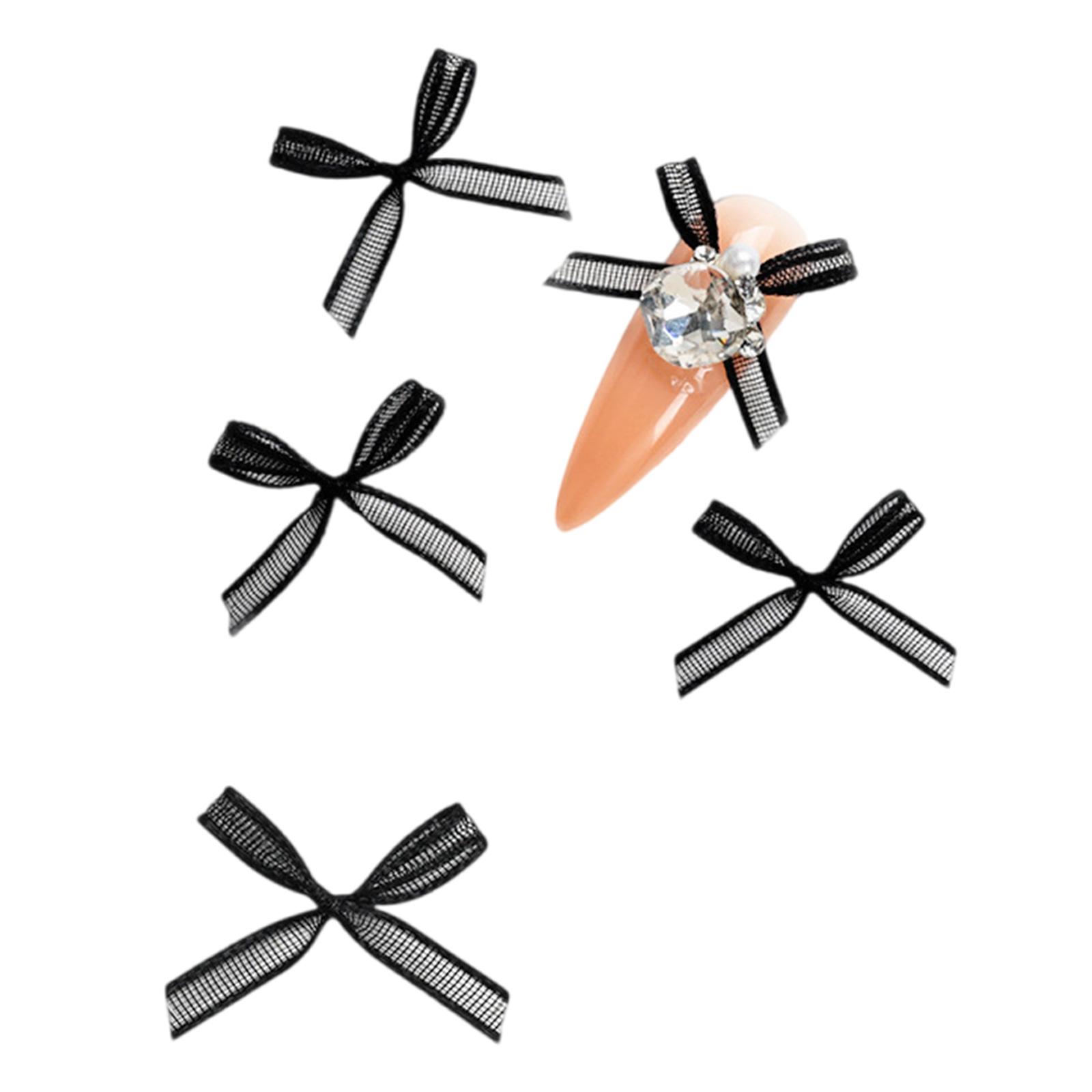 

10 шт. подвески-бантики для дизайна ногтей зеленые органзовые подвески-бантики для ногтей украшения для ногтей DIY принадлежности для ногтей для женщин и девочек 2