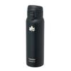LOGOS ThermoWall Vacuum Insulated Bottle Type602 500ml Black Camping Mug Ultra Slim Lightweight Keeps Cold and Hot Drinks
