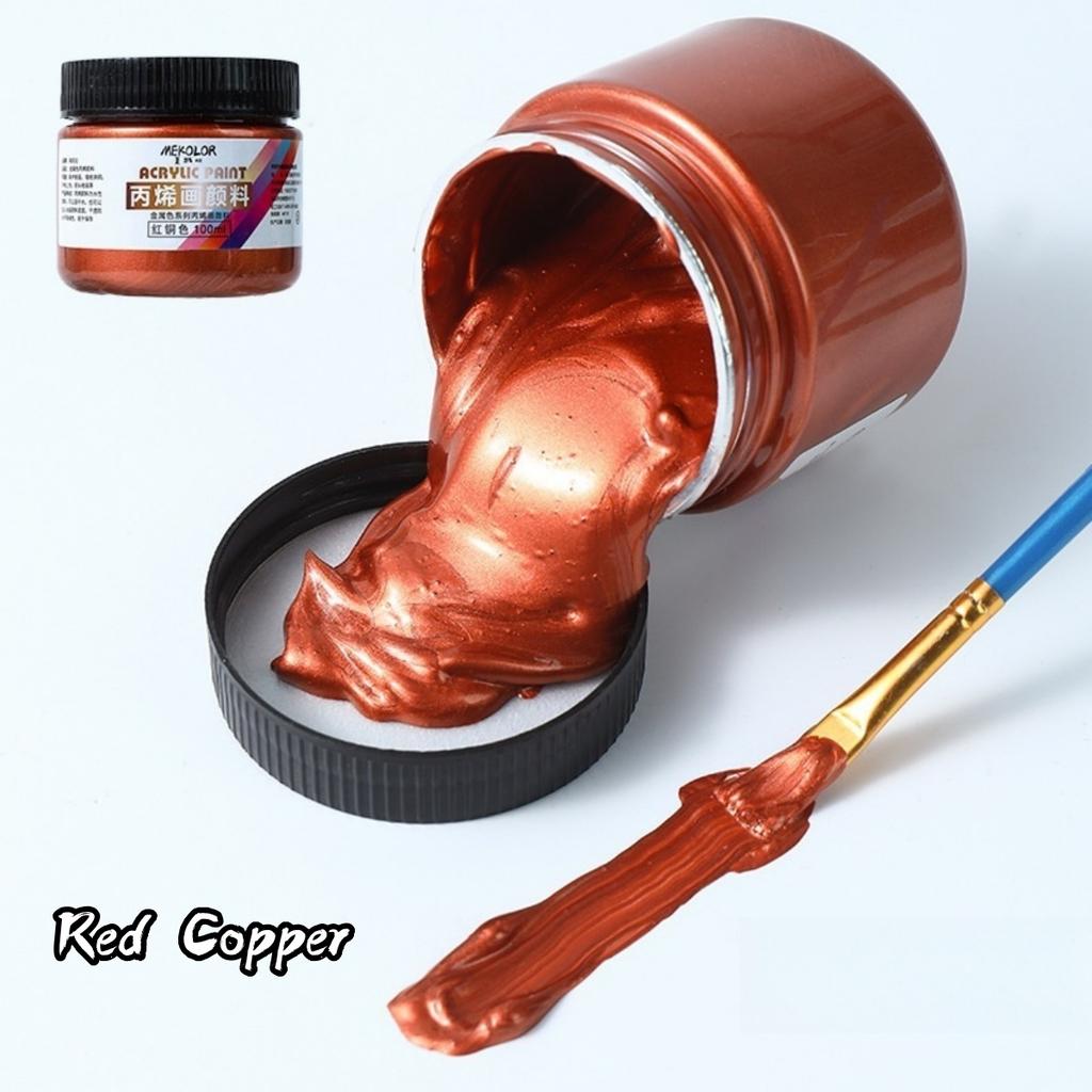 100ml Matte Acrylic Paint Bundle Premium Colors Non Crack Formula for Rock Painting Fabric Canvas Wood Crafts Waterproof Art Sup