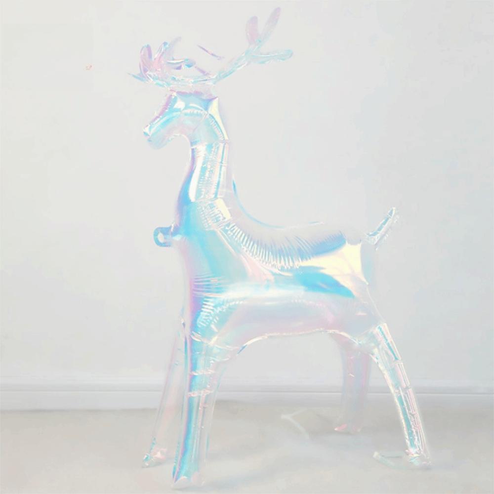 Colored Reindeer Balloons Standing Design Deer Balloons Xmas Elk Balloons Christmas Decoration Elk